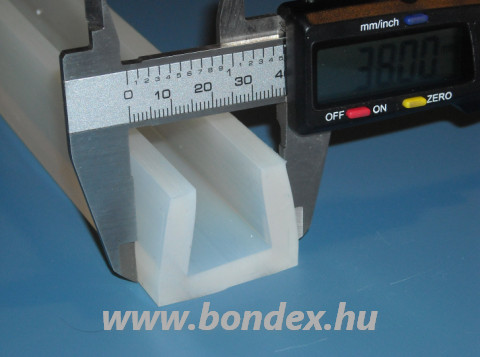 Szilikon élvédő profil 24 mm-es lemez vastagsághoz